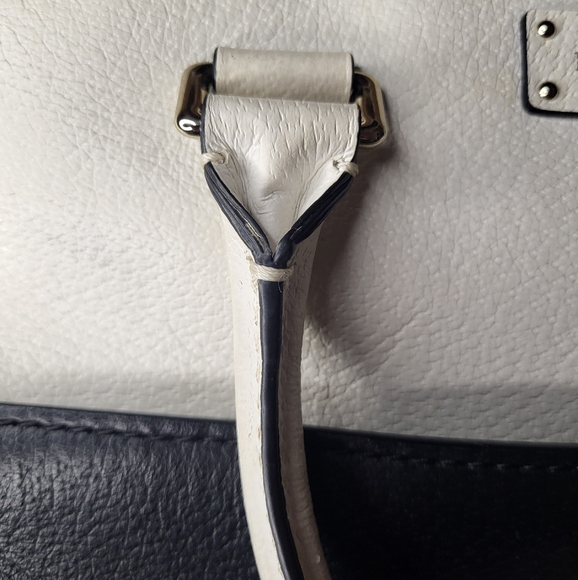 Kate spade Shoulder Bag Black and white Cow leather Purse - Picture 3 of 11